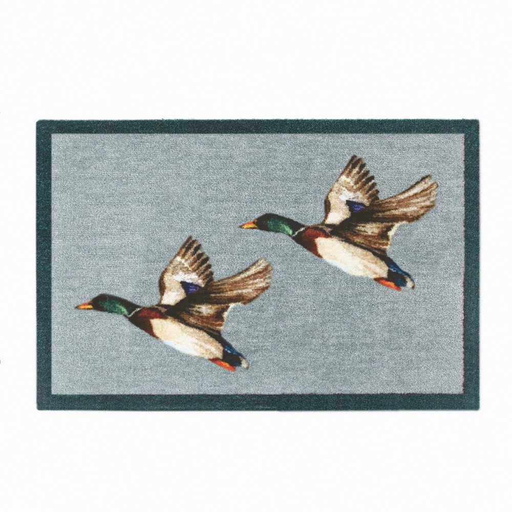 My Flying Ducks Washable Anti Slip Doormat in Blue